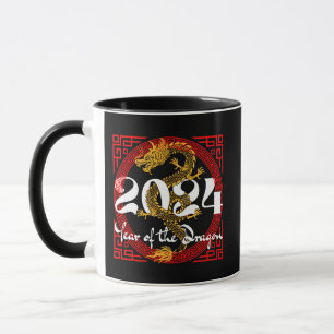 Jahr des Drachen 2024 Chinesischer Horoskop Tasse