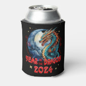 Jahr des Drachen 2024, chinesischer Neujahrsdrache Dosenkühler (Kanne Rückseite)