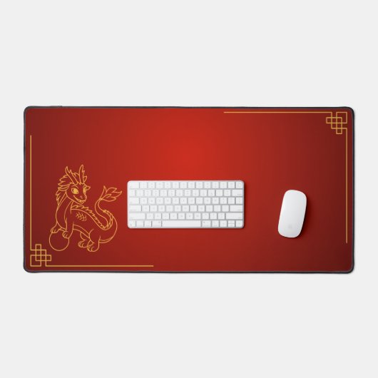 Jahr des Drachen 2024 Chinesischer Zodiac Schreibtischunterlage (Tastatur & Maus)