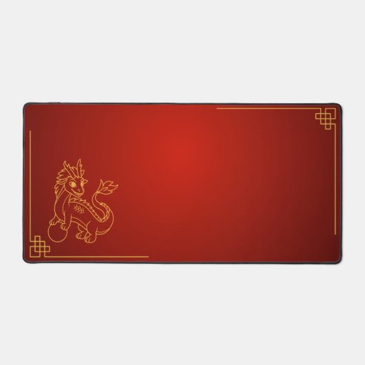 Jahr des Drachen 2024 Chinesischer Zodiac Schreibtischunterlage (Vorderseite)