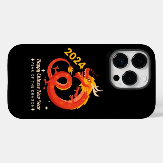 Jahr des Drachen 2024 Chinesisches Neujahr Case-Mate iPhone Hülle (Rückseite (Horizontal))