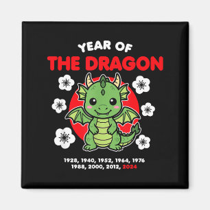 Jahr des Drachen 2024 Chinesisches Neujahr K Magnet