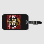 Jahr des Drachen 2024 Gepäckanhänger (Vorderseite (Horizontal))