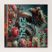 'Jahr des Drachen 2024' Glückliches chinesisches N Puzzle (Horizontal)
