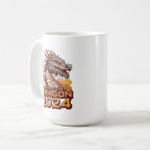 Jahr des Drachen 2024 Kaffeetasse (Vorderseite Links)