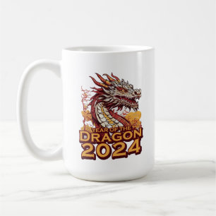 Jahr des Drachen 2024 Kaffeetasse
