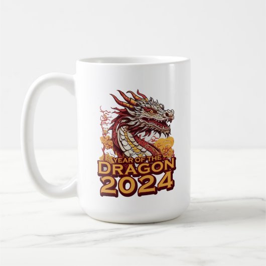 Jahr des Drachen 2024 Kaffeetasse (Links)