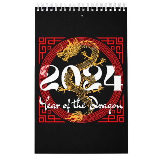 Jahr des Drachen 2024 Kalender (Titelbild)