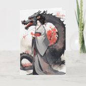 Jahr des Drachen 2024 Karte (Vorderseite)