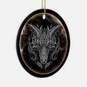 Jahr des Drachen 2024 Keramik Ornament (Rechts)