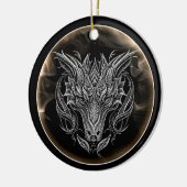 Jahr des Drachen 2024 Keramik Ornament (Links)