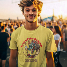 Jahr des Drachen 2024 Mondzeichen T-Shirt