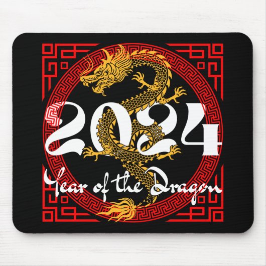 Jahr des Drachen 2024 Mousepad (Vorne)
