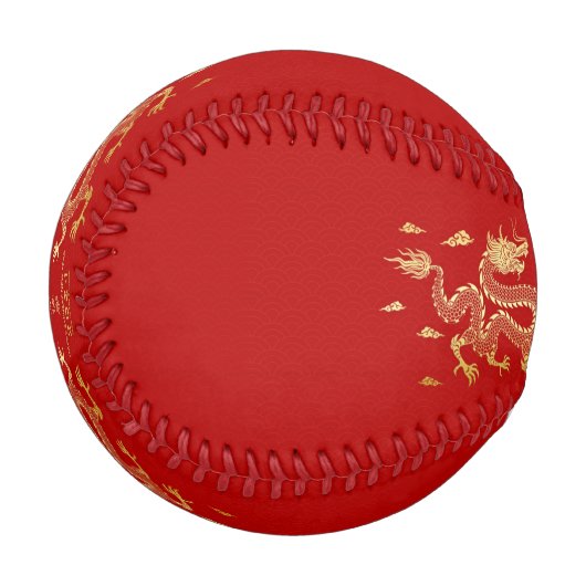 Jahr des Drachen 2024 Neues chinesisches Jahr 2024 Baseball (Vorderseite Links)