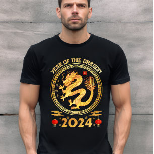 Jahr des Drachen 2024 - Neujahr am Montag 2024 T-S T-Shirt
