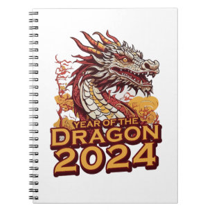 Jahr des Drachen 2024 Notizblock