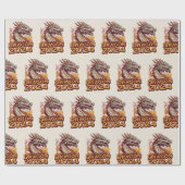 Jahr des Drachen 2024 Packpapiere, Dragon Geschenkpapier (Flach)