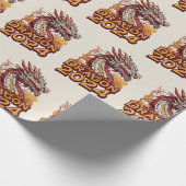 Jahr des Drachen 2024 Packpapiere, Dragon Geschenkpapier (Ecke)