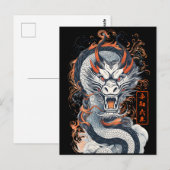 Jahr des Drachen 2024 Postkarte (Vorne/Hinten)