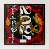 Jahr des Drachen 2024 Puzzle (Horizontal)