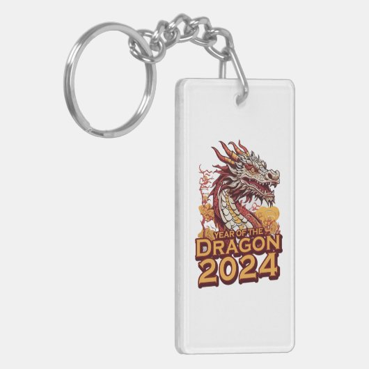 Jahr des Drachen 2024 Schlüsselanhänger (Vorderseite links)