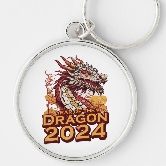 Jahr des Drachen 2024 Schlüsselanhänger (Vorne)