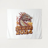 Jahr des Drachen 2024 Wandteppich (Vorderseite (Horizontal))