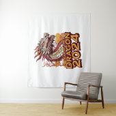 Jahr des Drachen 2024 Wandteppich (Beispiel)