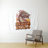 Jahr des Drachen 2024 Wandteppich (Beispiel (Horizontal))