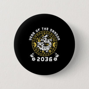 Jahr des Drachen 2036 Chinesisches Mondneujahr Button