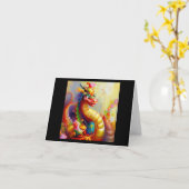 Jahr des Drachen 5 Karte (Gelbe Blume)