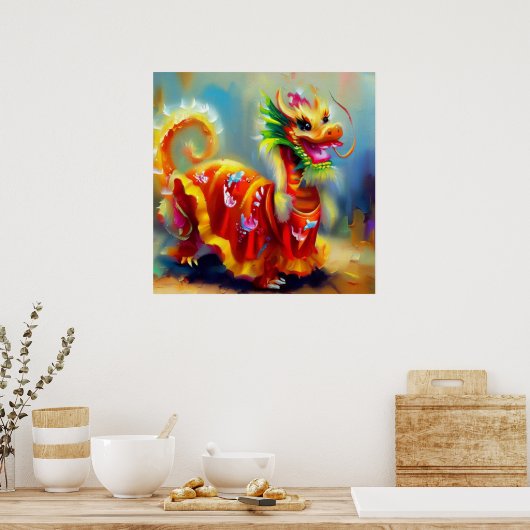 Jahr des Drachen 8 Poster (Küche)