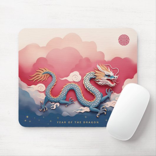 Jahr des Drachen anpassbar Mousepad (Mit Mouse)