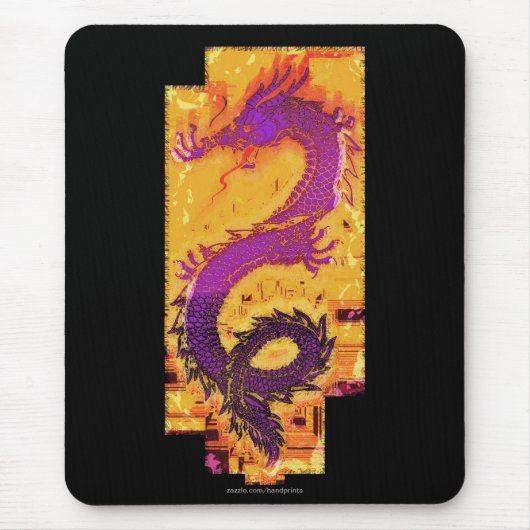 Jahr des Drachen, Asiat, Chinese, mythischer Mousepad (Vorne)
