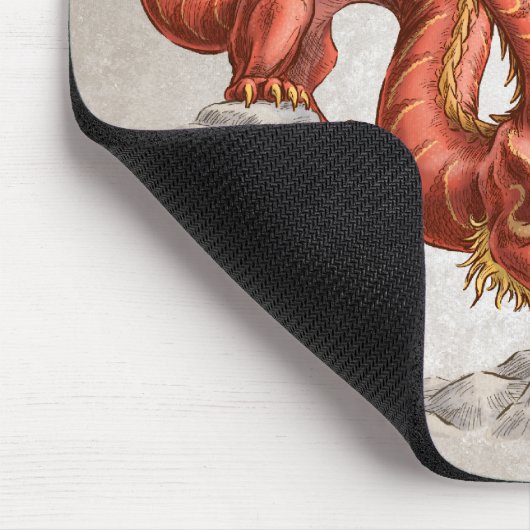 Jahr des Drachen Chinesische Zodiakkunst Mousepad (Ecke)