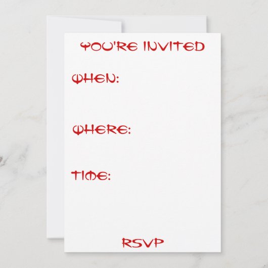 Jahr des Drachen/Chinesischen Neujahrs Einladung (Rückseite)