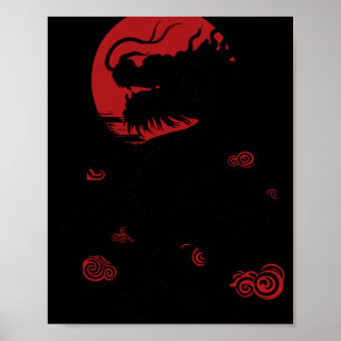 Jahr des Drachen Chinesisches Neujahr 2024  Poster
