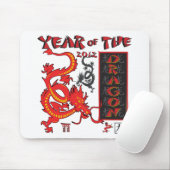 Jahr des Drachen - Chinesisches Neujahr Mousepad (Mit Mouse)