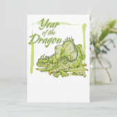 Jahr des Drachen Einladung (Stehend Vorderseite)
