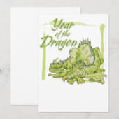 Jahr des Drachen Einladung (Vorne/Hinten)