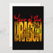 Jahr des Drachen Einladung (Vorne/Hinten)