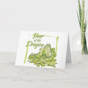 Jahr des Drachen Feiertagskarte