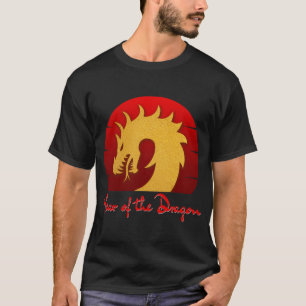 JAHR DES DRACHEN GOLD ROT T-Shirt