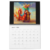 Jahr des Drachen Kalender (Mär 2026)