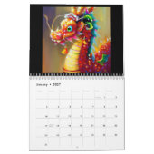 Jahr des Drachen Kalender (Jan 2027)