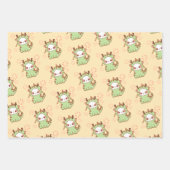 Jahr des Drachen Kawaii Mochi Niedlich Kawaii Geschenkpapier Set (Vorderseite 3)