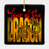 Jahr des Drachen Keramikornament (Rückseite)