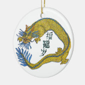 Jahr des Drachen Keramikornament (Links)