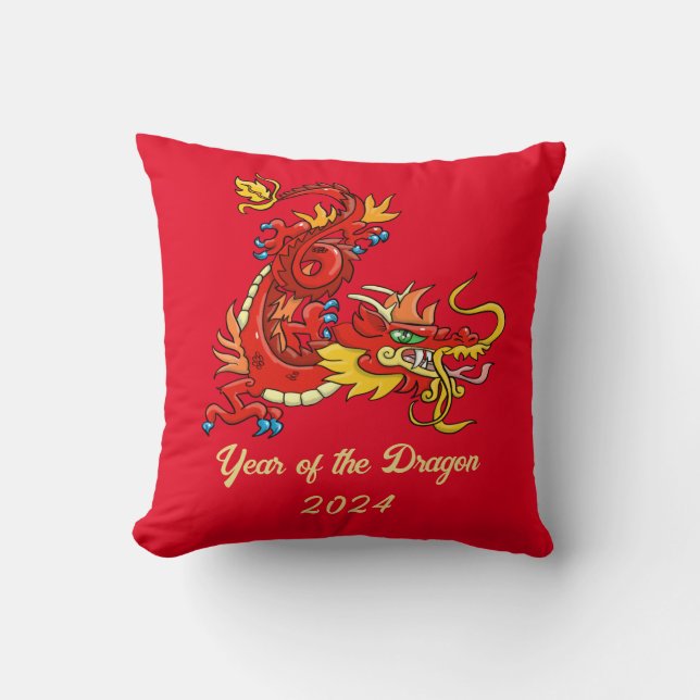 Jahr des Drachen Kissen (Vorderseite)