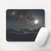 Jahr des Drachen (Nacht) Mousepad (Mit Mouse)